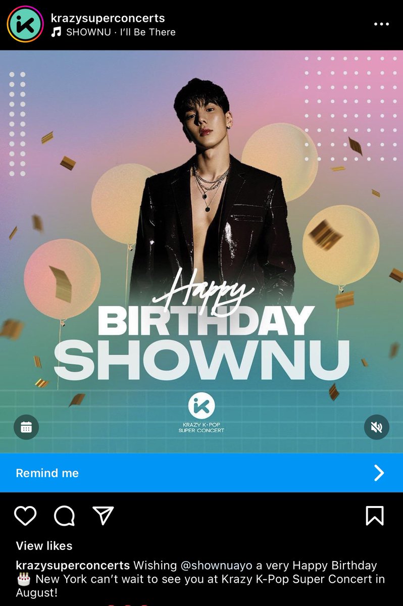 Krazy K-pop Super Concert wished our Monsta X leader Shownu a happy birthday🎂🎉 We’re excited for his performance as a unit with Hyungwon this 26 August at UBS Arena in Belmont Park, New York🗽🎫

instagram.com/p/Cto02O_RLTY/…

#SHOWNU_IG #셔누 #SHOWNU
#HBDtoSHOWNU @OfficialMonstaX