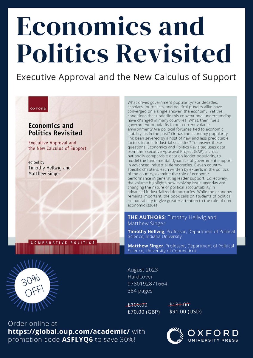 Join the @europsa roundtable on our new book 24 June 10:50 GMT! Presenting chapters by: @HellwigT/@MattSingerPOLS @xaviromero /@LluisOrriols/@RieraPedro @e_grossman_fr /@iguinaudeau Donovan/@PKellstedt/@ellenmkey/@MattLebo4 @MaryStegmaier/ Park/@mlewisbeck