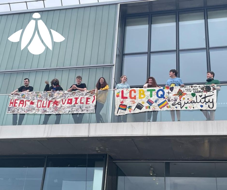 FireflyArts's tweet photo. Great work from our #Amplify cohort who headed out to Beacon Arts Centre  at the weekend as part of our collaboration with Scottish Youth Theatre .
We love working with young people to find new  ways to make their voices heard!
#YouthArts #CreatingChange https://t.co/ypWY5koMGW