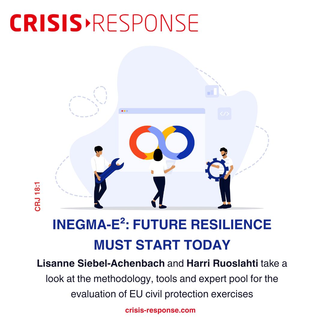 CRJ_reports's tweet photo. Lisanne Siebel-Achenbach and Harri Ruoslahti explore the vital role of exercise evaluation in civil protection and its effect on strengthening disaster response capabilities.
@inegmae2 https://t.co/adBUIG1JWx
