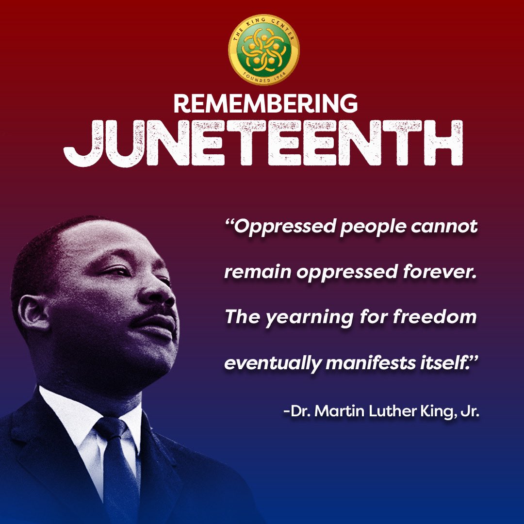 TheKingCenter's tweet photo. Remembering #Juneteenth. https://t.co/zEdgVS4YmW