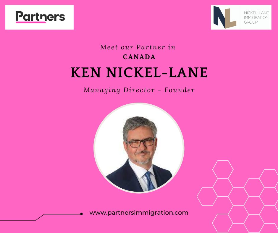 PartnersImmigra's tweet photo. We are thrilled to have Ken Nickel-Lane from Nickel-Lane Immigration Ltd in #Canada as one of the founding partners of our network. 

#KenNickelLane #PartnersImmigration #PartnersImmigrationNetwork #Immigration #WorkPermits #GlobalNetwork #Skilledmigration #Globalmobility https://t.co/NOhWFtxXwR