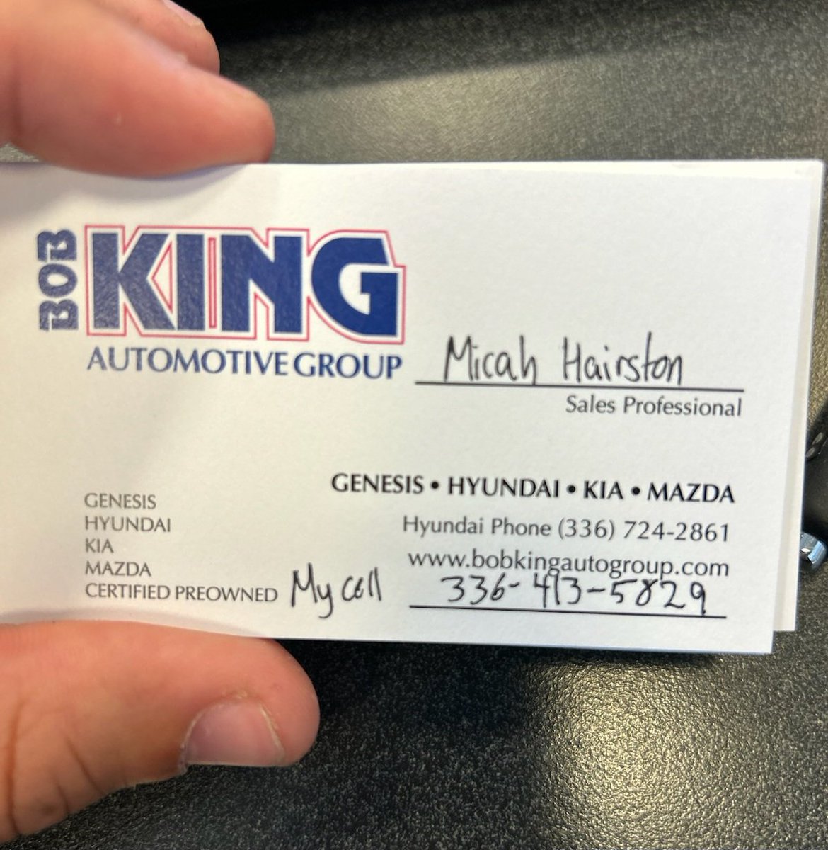 NevieGirl83's tweet photo. My son decided college wasn't his thing and decided he wanted to give selling cars a shot. A good choice, apparently, since he's sold two in his first week. His goal? To buy a home within 2 years. If you're in Central NC and in need of a vehicle, he's your guy. https://t.co/O7d1SSA0M6