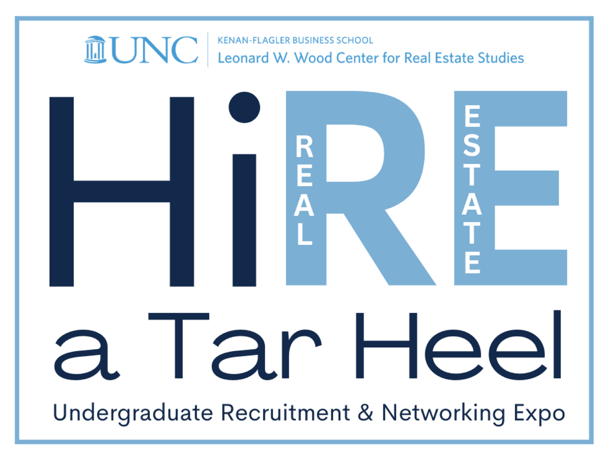 UNCRealEstate's tweet photo. We are excited to host the inaugural HiRE a Tar Heel: Undergraduate Real Estate Recruitment &amp; Networking Expo this fall.
Click below to learn more about how your company can join us in September.
https://t.co/VlvUWIyC0u
#HiREaTarHeel #UNCRealEstate #RealWorldRealEstate https://t.co/SwfqoosGLW