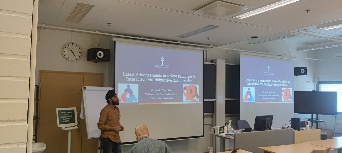MultiobjectiveG's tweet image. Our last talk today of the #desdeo23 Forum is given by Bhupinder Singh Saini titled "Latest advancements in a new paradigm in interactive multiobjective optimization"!