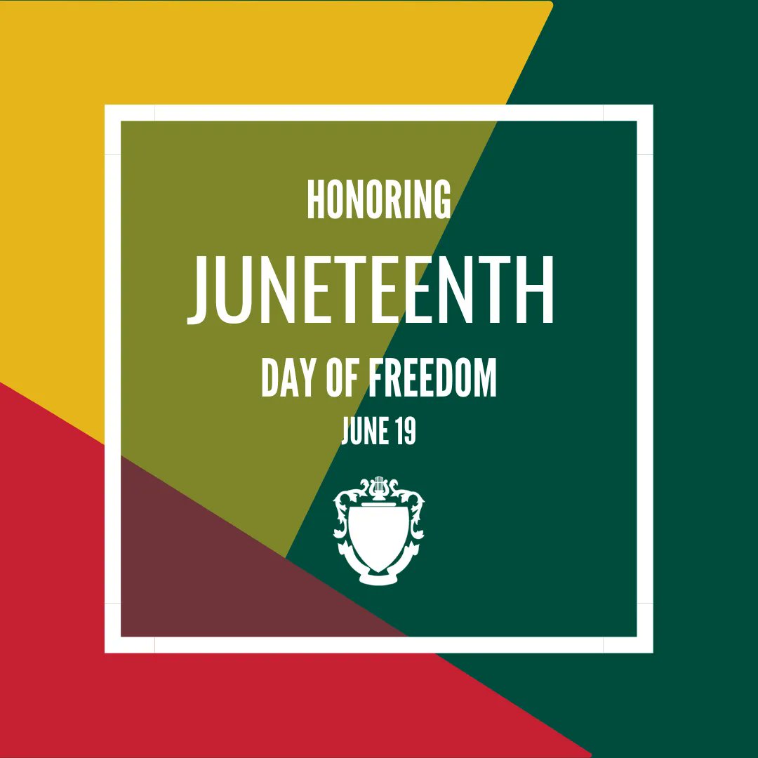 Kappa Kappa Psi celebrates Juneteenth Freedom Day!

On June 19, 1865, Union troops freed the last enslaved African Americans in Galveston Bay. In June 2021, Congress recognized it as a federal holiday. Juneteenth honors the end to slavery in the United States.