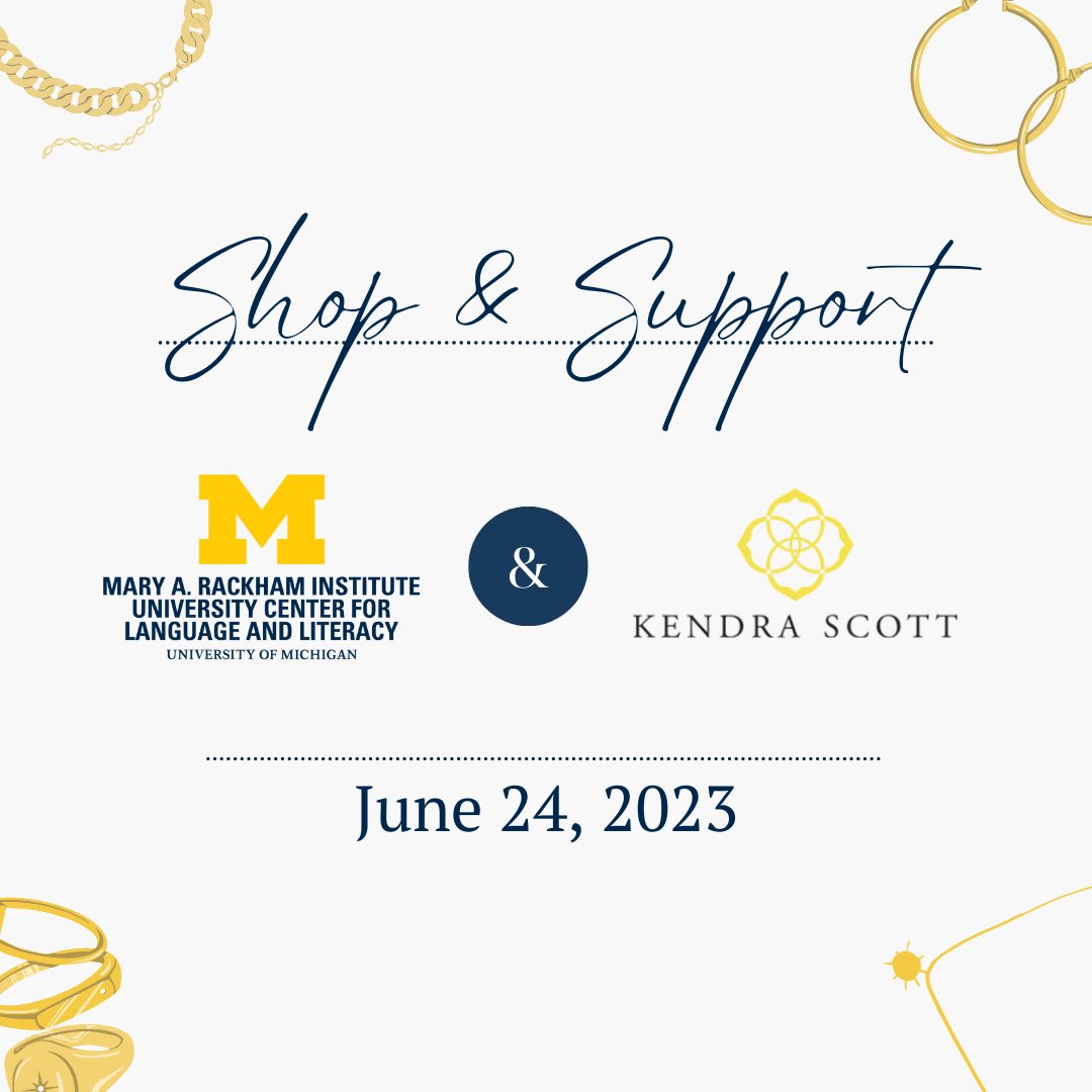 UM_Aphasia's tweet photo. Join us for a jewelry party with Kendra Scott! Click the link to find the event details and access our promo code. - https://t.co/SLdUv2DfXm https://t.co/xvkbN01RK0