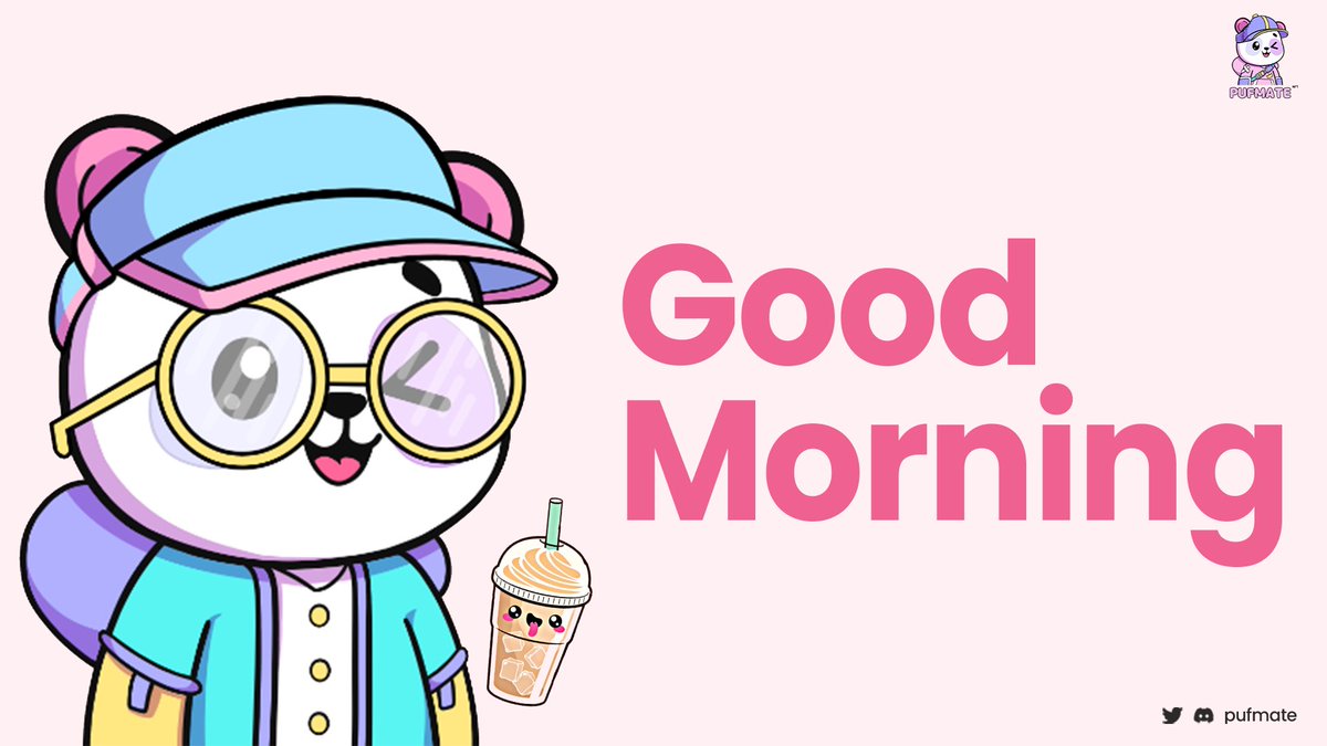 Good morning fams! Say it back💜