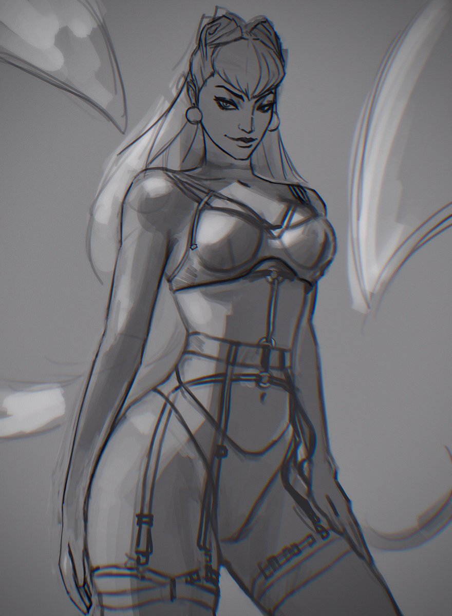 #Evelynn  in lingerie (again)

Sketching in between commissions
.
.
.
.
#ArtofLegends #LeagueOfLegends #LeagueOfLegendsFanArt #evelynnfanart #lolfanart #artistontwitter #procreate #kda #more #lol #kdafanart #allout #blades #diva #kdaallout #alloutfanart #kdaalloutevelynn #fanart