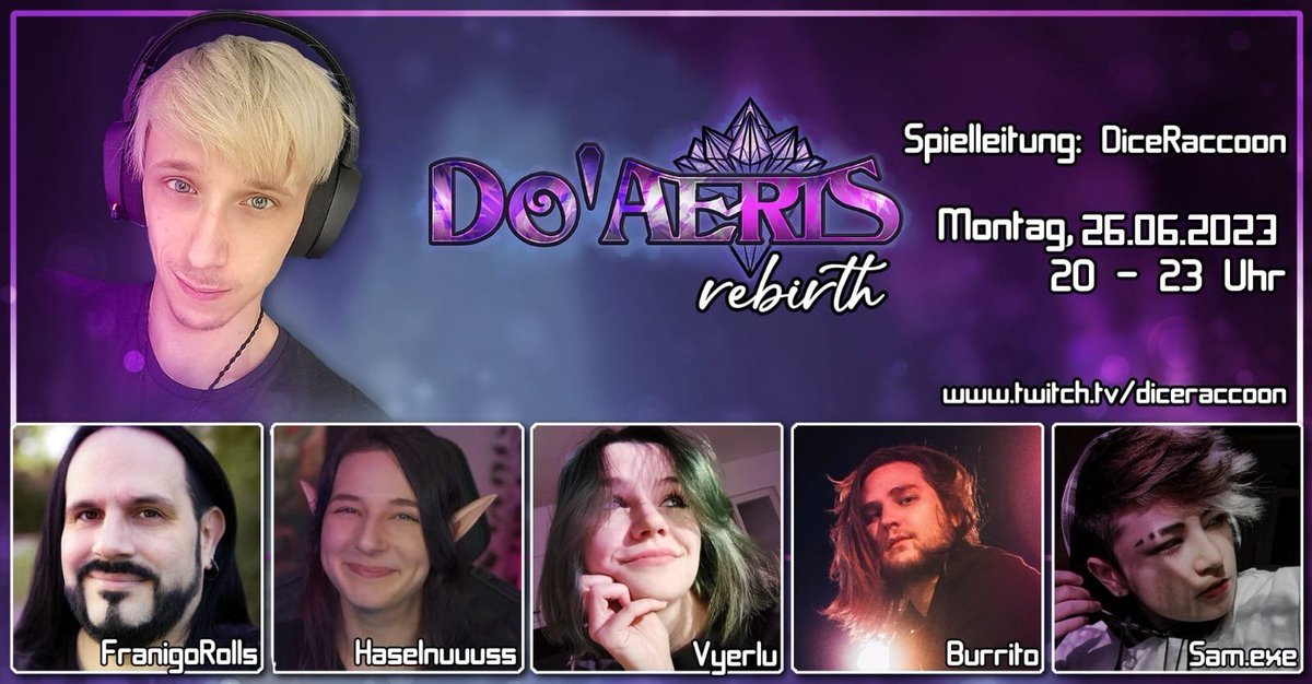 Caleqz 🏳️🌈 @Caggtus (@caleqz) on Twitter photo Abenteurer! 🧙♀️
Nächsten Montag erleben wir, wie der Krieg zwischen Licht und Finsternis vor 1000 Jahren geendet ist. 👀
Wir verfolgen die Story von <a href="/FranigoRolls/">FranigoRolls ❗überall anders, nicht mehr hier❗</a> @Svmexe <a href="/Haselnuuuss/">Haselnuuuss 🌰</a> <a href="/vyerlu/">Vyerlu</a> & <a href="/Burrito_of_Doom/">Burrito</a> ihren Charakteren, wie sie die Apokalypse aufhalten wollen. 🔥 #dnd Abenteurer! 🧙♀️
Nächsten Montag erleben wir, wie der Krieg zwischen Licht und Finsternis vor 1000 Jahren geendet ist. 👀
Wir verfolgen die Story von <a href="/FranigoRolls/">FranigoRolls ❗überall anders, nicht mehr hier❗</a> @Svmexe <a href="/Haselnuuuss/">Haselnuuuss 🌰</a> <a href="/vyerlu/">Vyerlu</a> & <a href="/Burrito_of_Doom/">Burrito</a> ihren Charakteren, wie sie die Apokalypse aufhalten wollen. 🔥 #dnd
