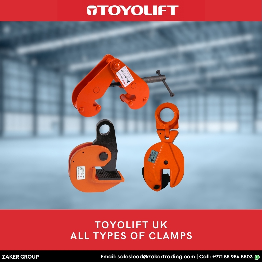 zakertrading's tweet photo. Secure Your Lifting Needs with Toyolift Lifting Clamps!
Contact us!
WhatsApp: https://t.co/t9h32A21X2
Call us at 00971559548503
Email us at saleslead@zakertrading.com
#Toyolift #LiftingClamps #SecureLifting #ZakerTradingLLC #Reliability #SafetyFirst #Efficiency https://t.co/FKKsUcMWed