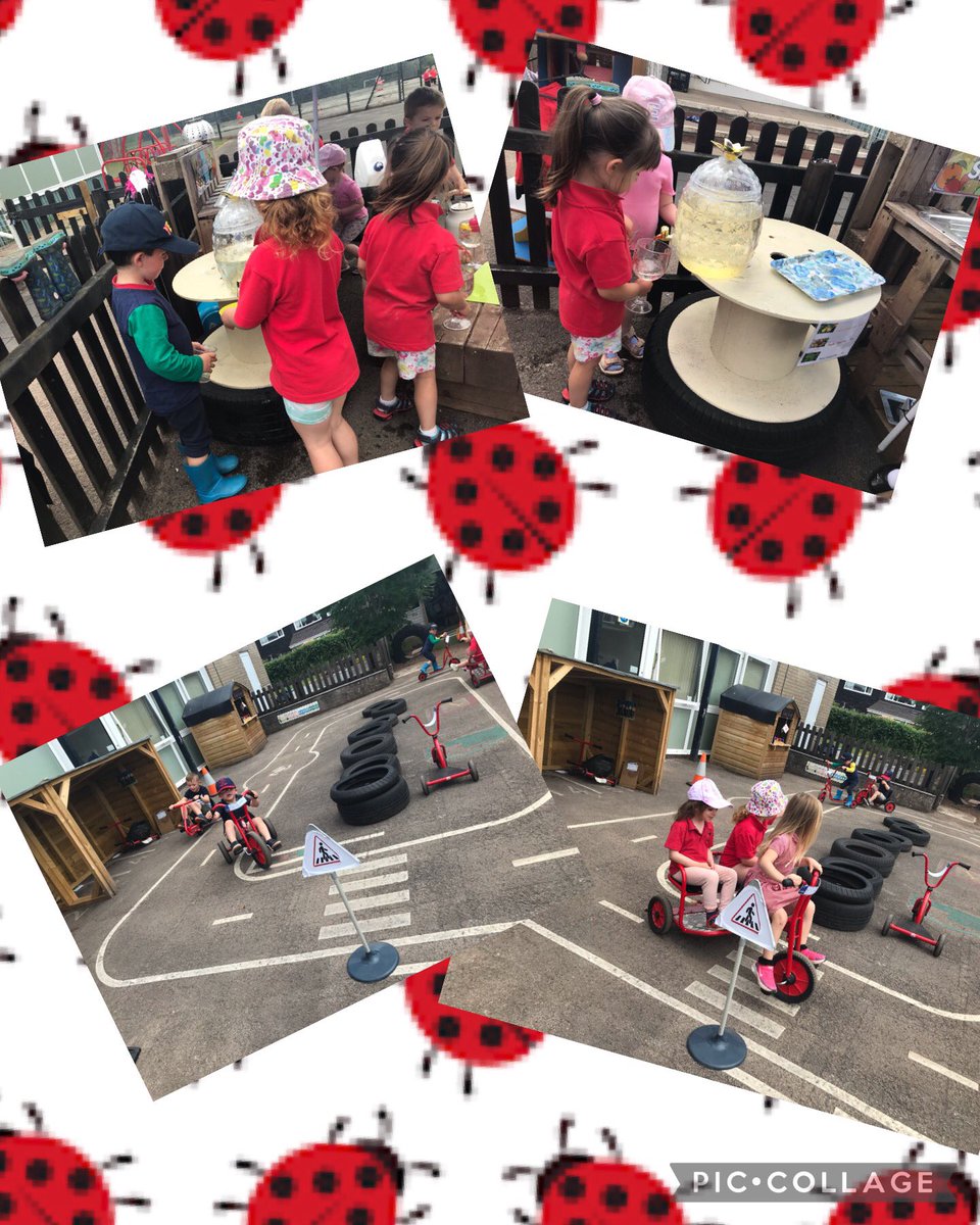 Great transition this afternoon when ladybirds came to listen to a story and have a go on our trikes and scooters. They loved the 'Smoothie Bar'!#healthyandconfident