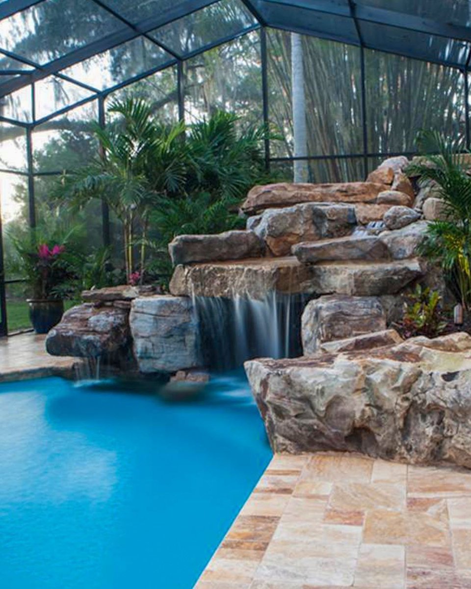 At All Custom Pools, our goal is to build you your dream backyard oasis. Natural rock waterfall pool.

#backyarddesign #landscapedesign #poolsofinstagram #poolbuilder #backyardpool #infinitypool #privatepool #poolside #pooltime #poolparty #swimmingpool #orlando #orlandoflorida