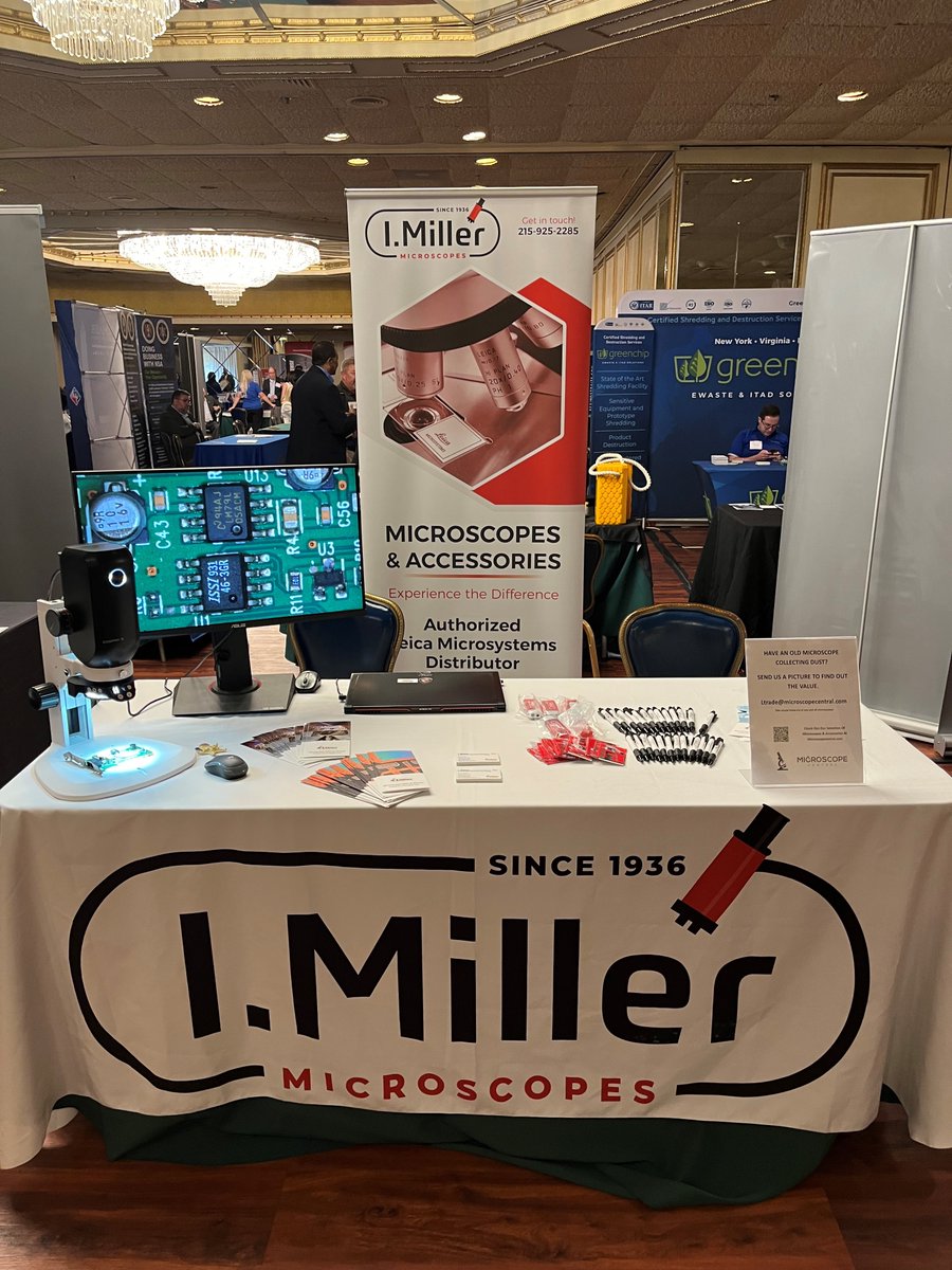 The I. Miller booth was open for business at last week's B2G Procurement Conference & Expo in Baltimore, MD.

#microscope #microscopy #Leica