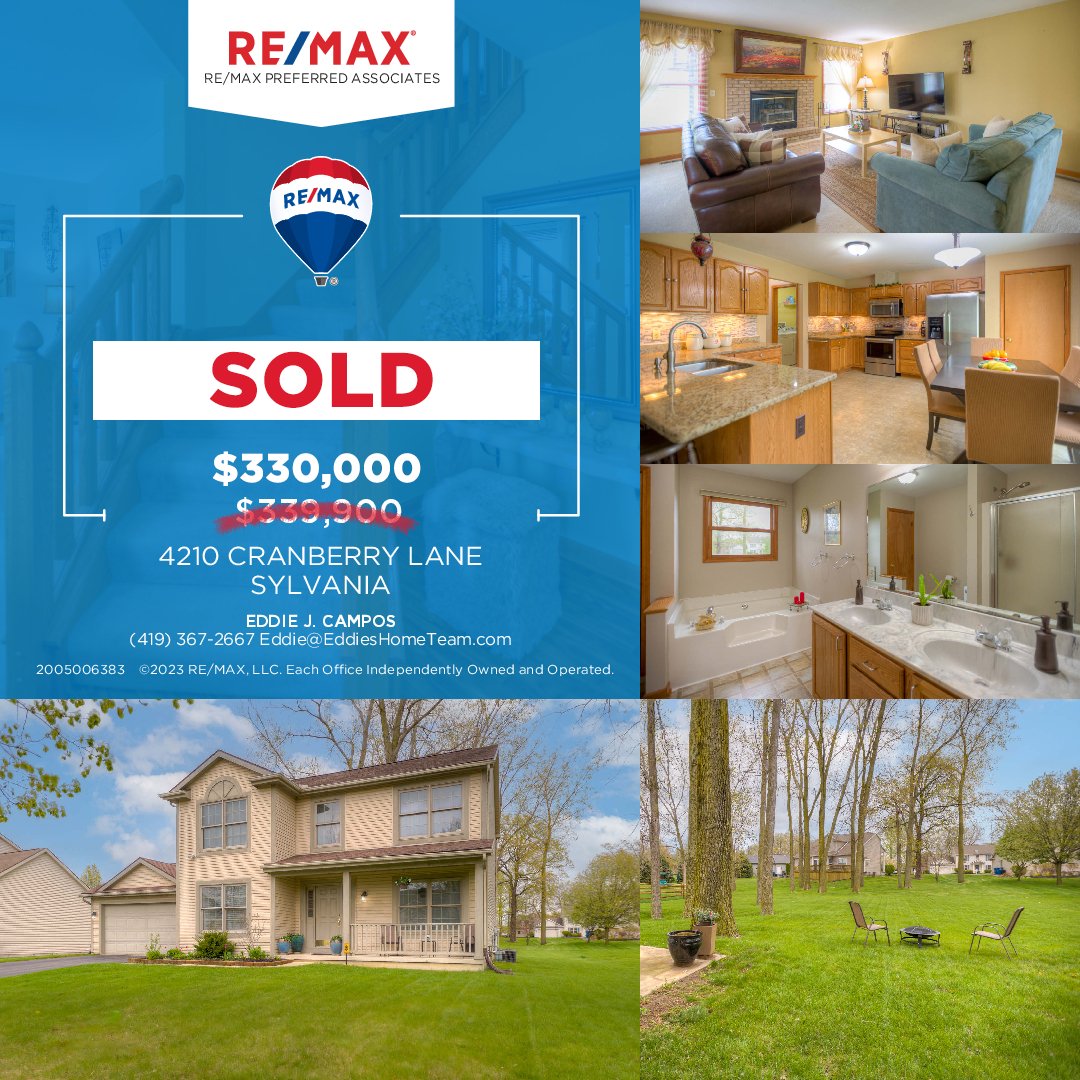 EddieJCampos's tweet image. After successful closing on this Sylvania home, I'll be making a donation to Children's Miracle Network Hospitals as part of the Miracle Home partnership with RE/MAX. Congrats to our seller, Hassan, for the quick sale of this fantastic home!

#eddieshometeam #miraclehomeprogram