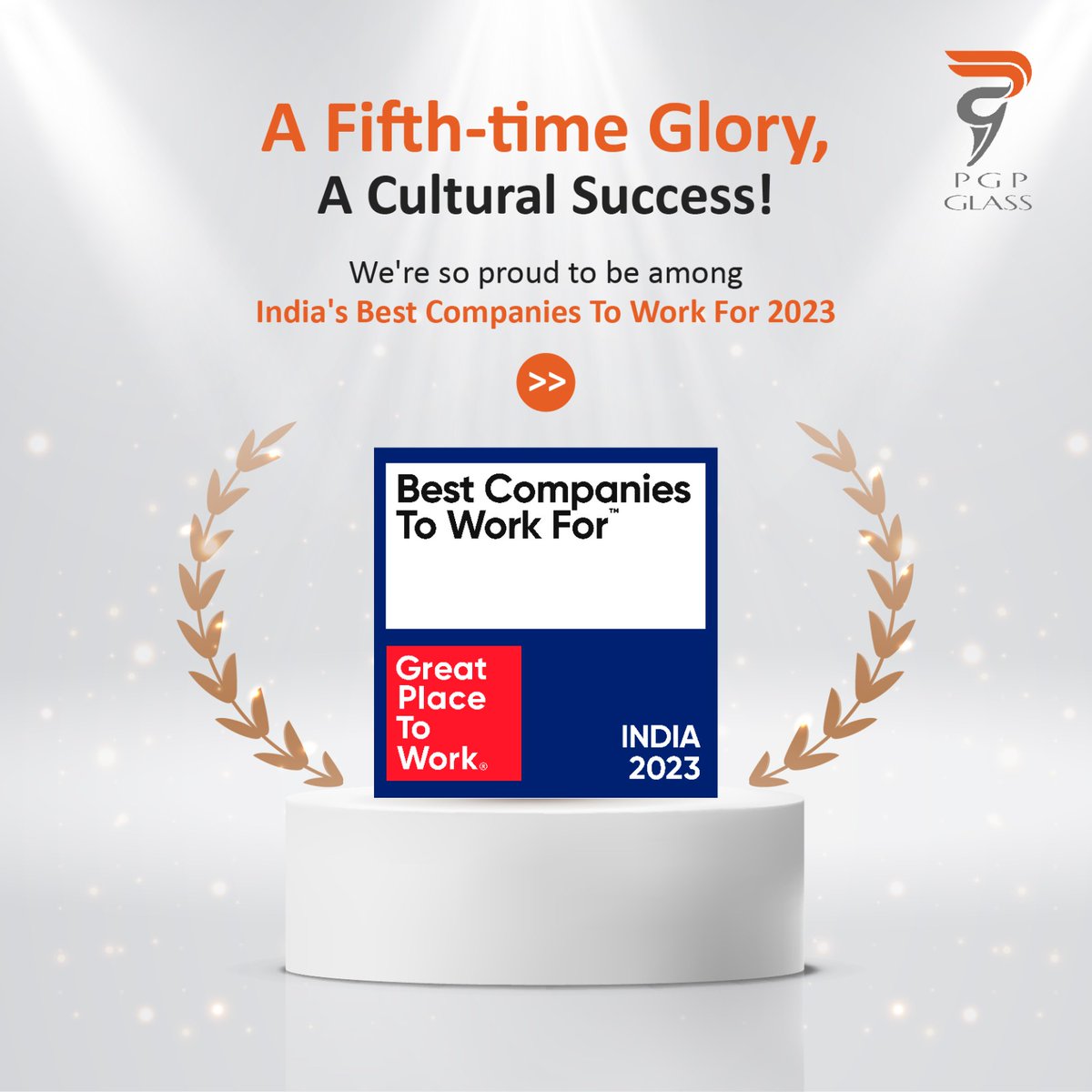 PGPGlass's tweet image. Continuing the legacy of excellence... fifth year in a row! At PGP Glass, we are honoured to be amongst India&apos;s Best Companies To Work For - 2023

@gptwau

#BestCompaniesToWorkFor #indiabestcompanies #GreatPlaceToWork #PGPGlass #glassmaker #glassworld #glassdesign #proudmoment