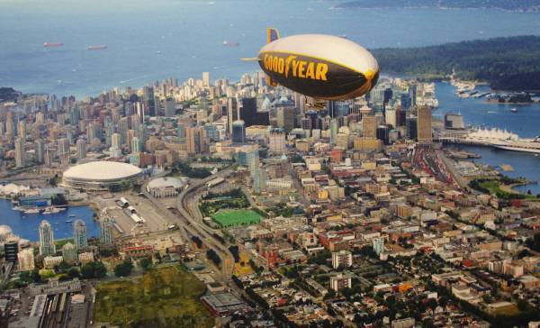 GoodyearBlimp's tweet image. We’ll have to do some research on the CFL part, but Canada absolutely! Jays games, the RBC Canadian Open, sightseeing in Vancouver. Unfortunately the weather kept us from #Canada150 but we were all dressed up (pun very much intended) and ready 🇨🇦