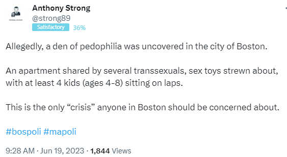 Tell me it's a priest moved from one parish to the next, or a police officer hiding in plain sight for 3 decades, but trans people are just too on the nose in this political environment when maga makes partisan pedophilia accusations.. since pizzagate. #trumpism #MaPoli #BosPoli