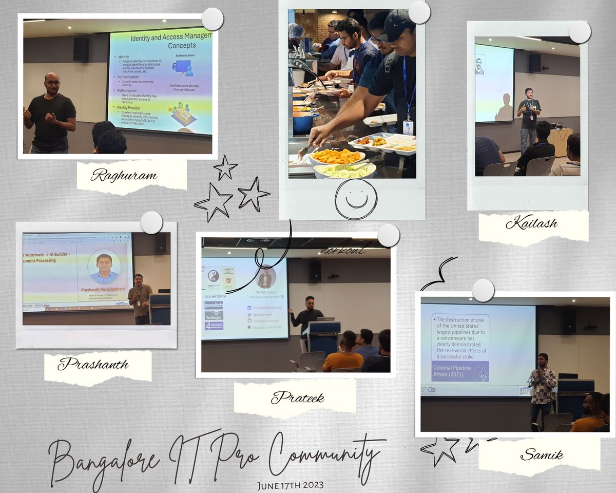 We had our 3rd consecutive meet-up of the year. Had a great time and learned something new together.

Cc: <a href="/ravikanth/">Ravikanth C</a> <a href="/ChendrayanV/">Chen V</a> @singhprateik <a href="/roy_samik/">Samik Roy 🛡️</a> <a href="/prasoonkarunan/">Prasoon Karunan V</a> <a href="/kakkaraj/">Ajay Kakkar</a>

#Bangalore #ITPro #Community #Meetup #Cloud #Google #Microsoft #Azure #PowerPlatform #GenerativeAI
