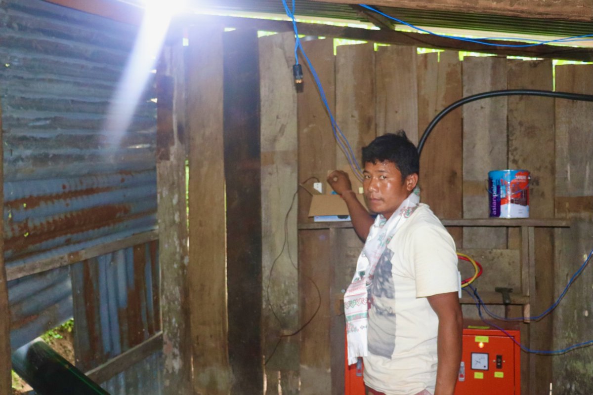 CEMSOJ's tweet photo. On 8 June 2023, #CEMSOJ inaugurated its 2nd Community-based Renewable Energy Project (#CbREP) - 6 kW Saleni Taar Pico #Hydropower Project at Khairang of Makawanpur district in southern #Nepal. The Project will bring stable hydroelectricity for first time for 40 to 60 families. https://t.co/zYuEde6xGe