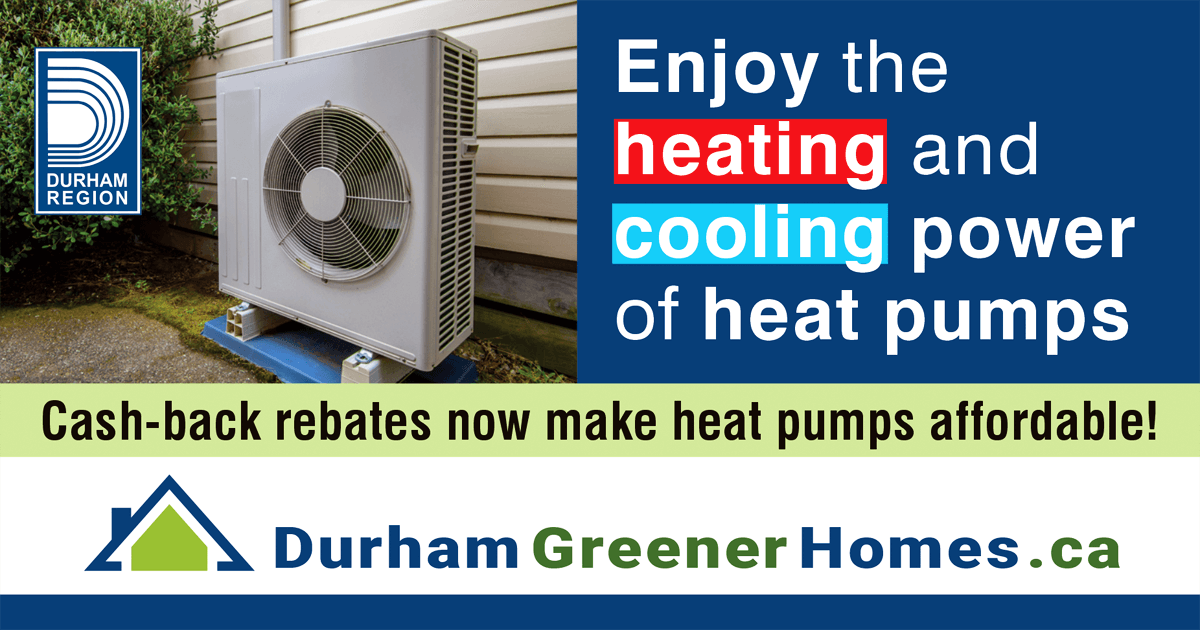 Hey Durham Homeowners👋Heard about the heating & cooling power of Heat Pumps? Don’t take our word for it. Install one with easy access to the New Durham Greener Homes HEAT PUMP #incentives helping more Durham homeowners afford #HeatPumps.
Get started 👉 durhamgreenerhomes.ca/get-started/