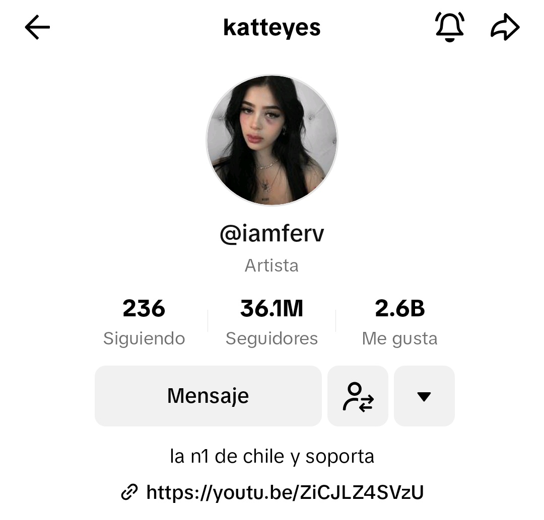 KatteyesSupport's tweet photo. Iamferv ha superado los 26.1M de seguidores en la plataforma de TikTok y los 12.5M en Instagram ✨
¡Felicidades! https://t.co/kxeNGrz8KP