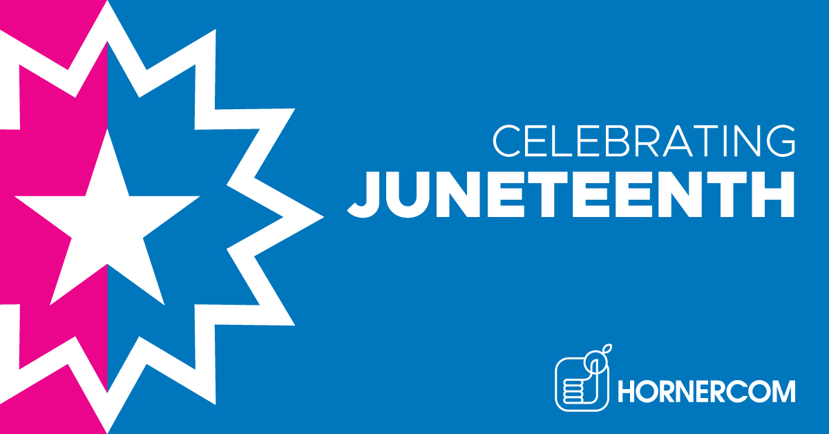 Hornercom's tweet image. Hornercom celebrates Juneteenth!