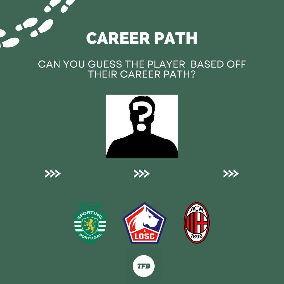 ✈️ CAREER PATH ✈️

Can you guess which player this is, based on their career path? 🤔

#CareerPath #FPL #PremierLeague #FootballQuiz #FootballTrivia #Quiz