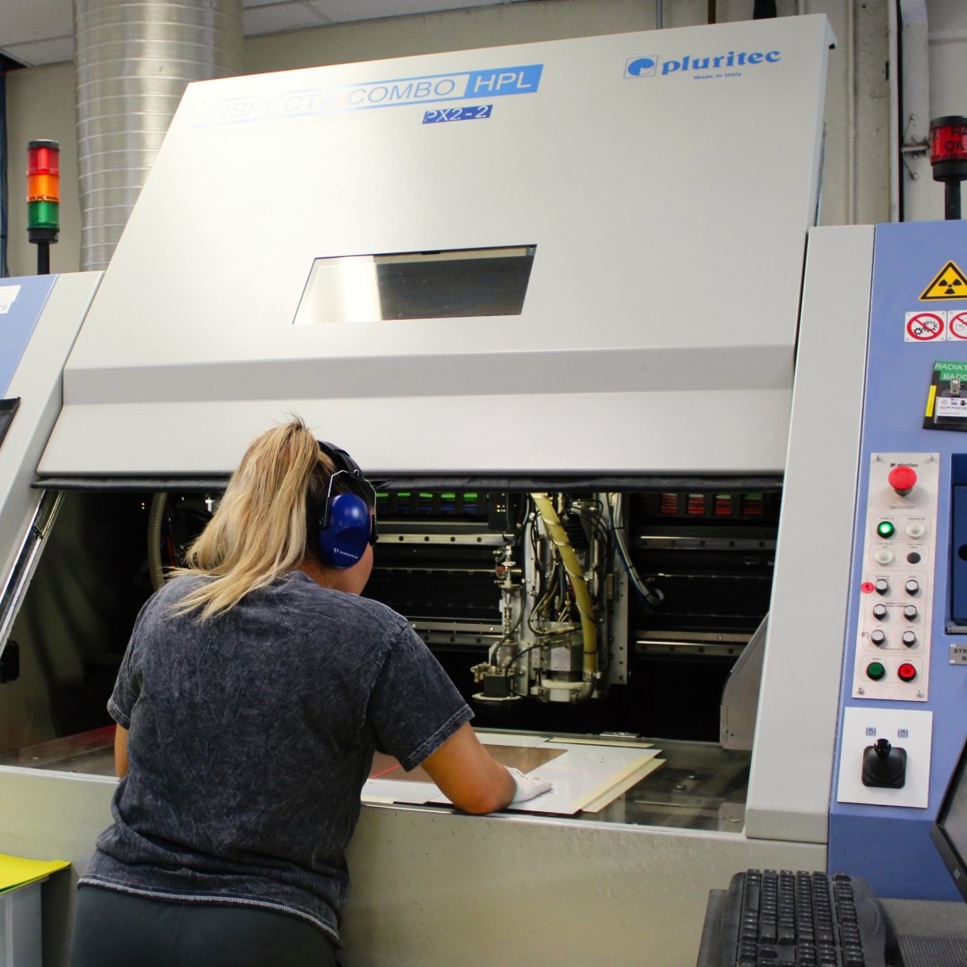 GorillaCircuits's tweet image. Complex multilayer boards require high-tech solutions. A Gorilla operator uses an X-RAY assisted Pluritec drill for this #PCBFabrication production. Trust Gorilla to get the job done right!🦍

#electronics #electricalengineering #pcbdesign #hardware