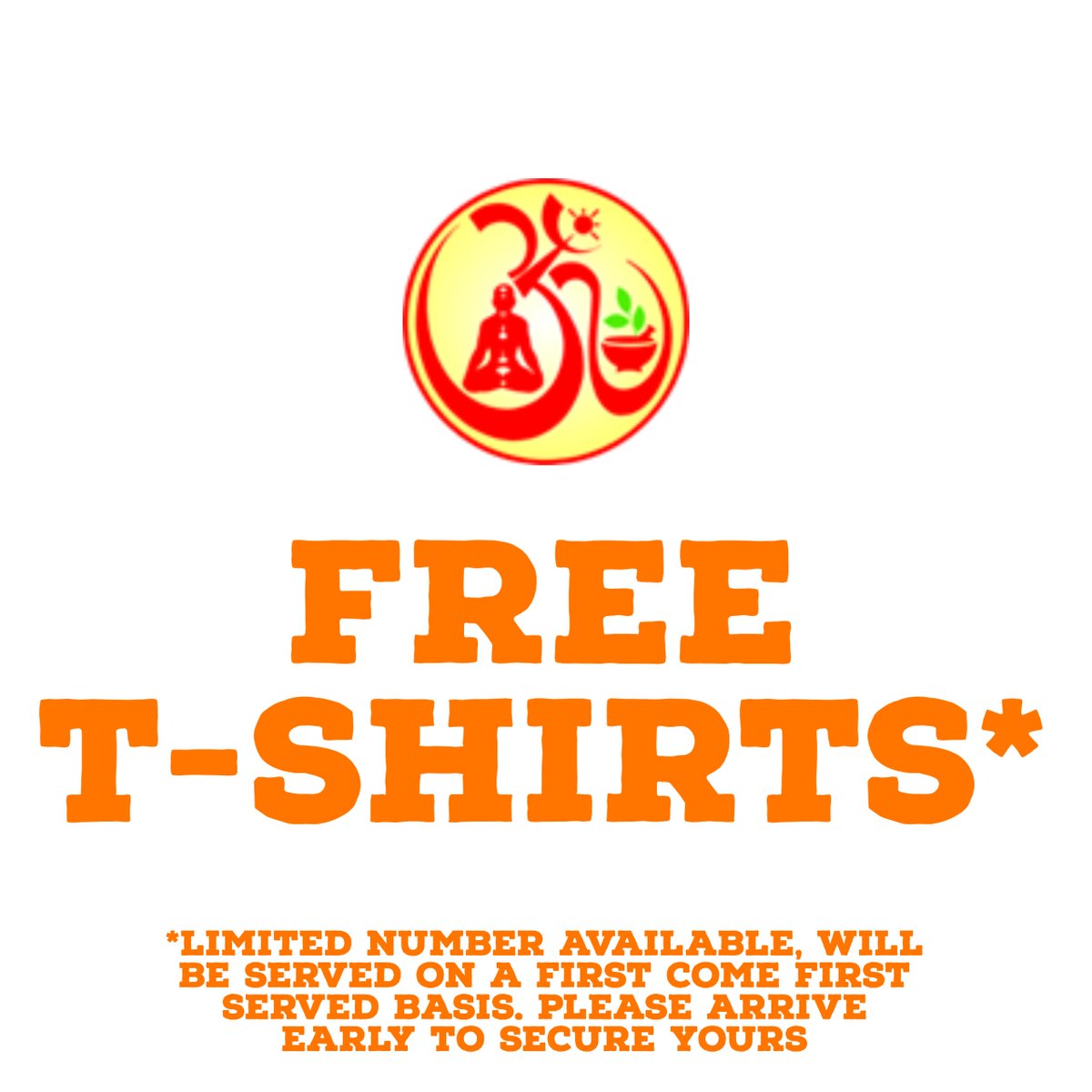 Patanjali Yog Peeth (UK) Trust (Official Account) (@pyptuk) on Twitter photo Free PYPT UK T-Shirts will be distributed at our International Yoga Day event in the Emirates arena for those attending!
There will be a limited number available so please arrive early to secure yours 👕
Doors open at 5pm!
<a href="/Ach_Balkrishna/">Acharya Balkrishna</a> <a href="/yogrishiramdev/">स्वामी रामदेव</a> <a href="/Sunita_Poddar/">Sunita Poddar</a> Free PYPT UK T-Shirts will be distributed at our International Yoga Day event in the Emirates arena for those attending!
There will be a limited number available so please arrive early to secure yours 👕
Doors open at 5pm!
<a href="/Ach_Balkrishna/">Acharya Balkrishna</a> <a href="/yogrishiramdev/">स्वामी रामदेव</a> <a href="/Sunita_Poddar/">Sunita Poddar</a>
