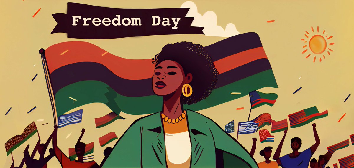 yourjuniper's tweet photo. 🎉 Happy Juneteenth!  Today, we celebrate African Americans gaining freedom from slavery. Let's honor our ancestors' bravery and learn from our older adults with valuable knowledge of African American history. Together, we can build a fair and equal society, embracing diversity. https://t.co/eMUTkZRv1P