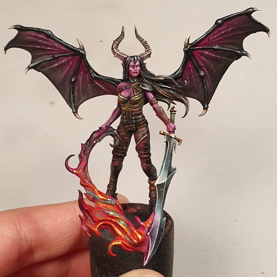 WaylandGames's tweet photo. sybarite_painting on Instagram has been painting some #Malifaux miniatures, including this awesome #Nekima, impressive work!

#Miniatures #Malifaux3E #M3E #WyrdGames #PaintingMalifaux #MiniaturePainting #ModelPainting https://t.co/ehYefUgBIy