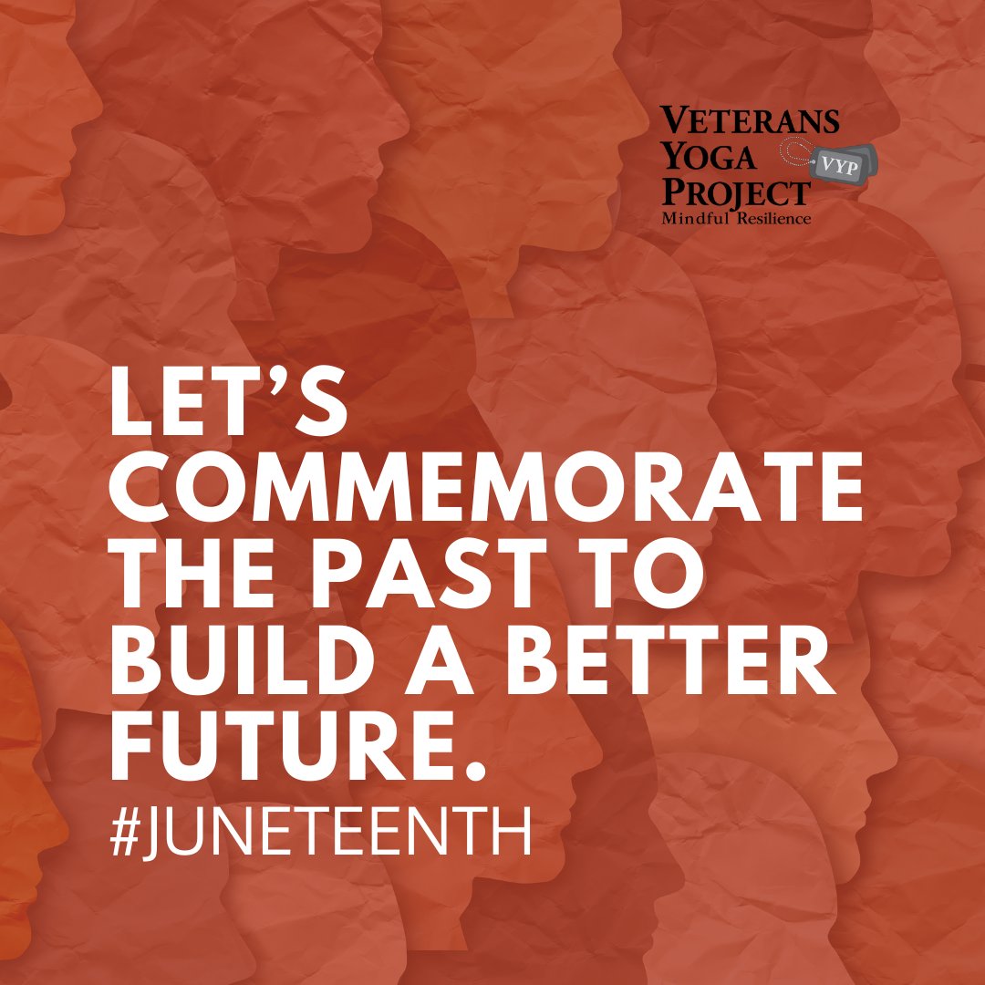 Let’s commemorate the past to build a better future. #Juneteenth

Last year, VYP came together with Dr. Dan Libby and Dr. Gail Parker to discuss yoga for healing the wounds of ethnic and race-based traumatic stress. To watch the replay, visit:

youtube.com/watch?v=GIQLnS…