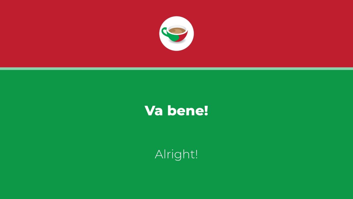 You must have heard many Italians say va bene! 🇮🇹 It's a phrase we use to express approval or consent. You can also use it as a question to check if your interlocutor understood what you said. Va bene? 👍🏻

Tell us your favourite Italian phrase in the comments!