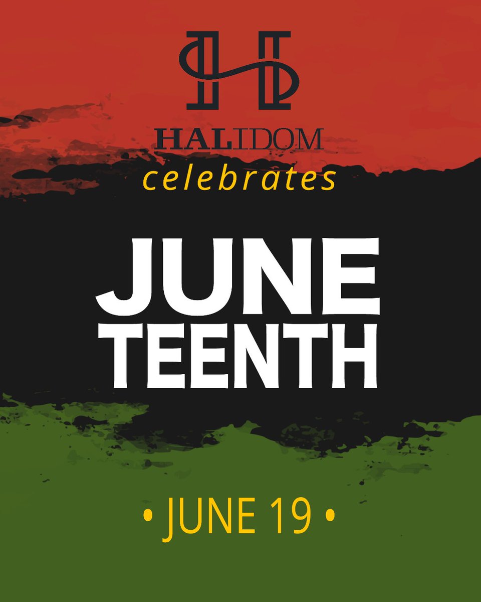 Halidom_ATL's tweet photo. Juneteenth, or Freedom Day, celebrates the emancipation of enslaved African American people in the United States. We celebrate Juneteenth as a day of hope and a neverending commitment to work towards a more equitable future for all.

#Juneteenth #Freedom https://t.co/AEgP8QOweN