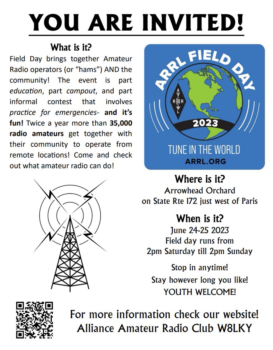 Alliance Amateur Radio Club tweet media