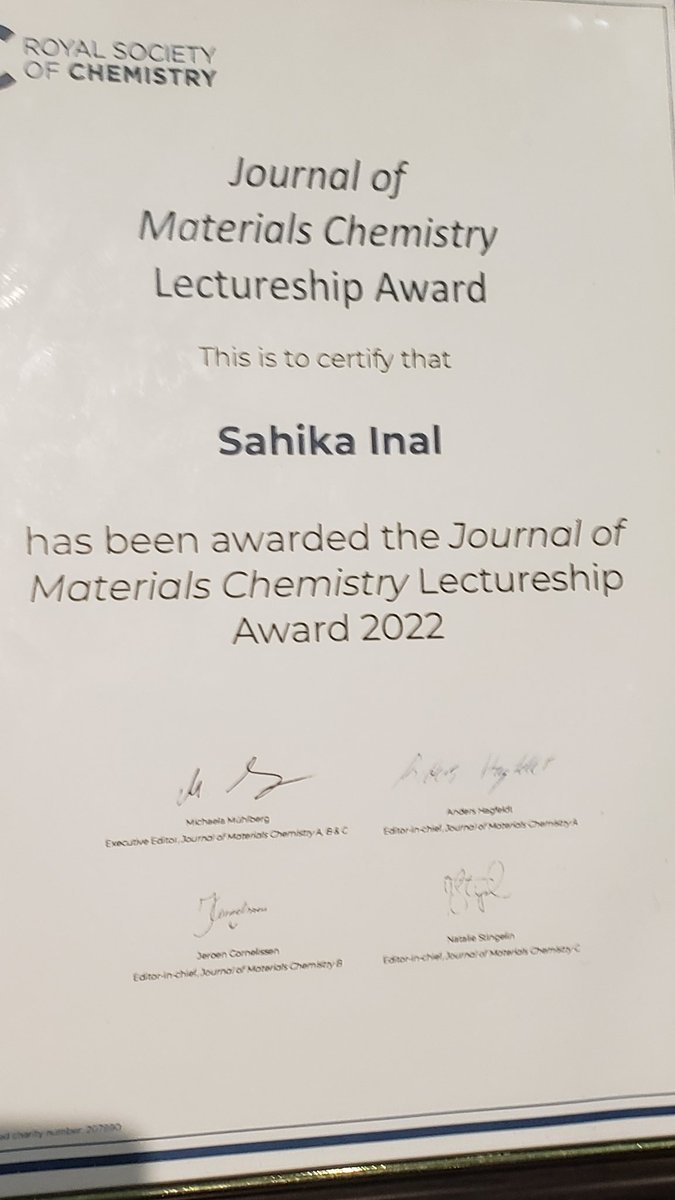Harald Ade (@haraldade) on Twitter photo Amazing foresight 🤣: Plenary speaker <a href="/InalSahika/">Sahika Inal</a> at <a href="/Fpi15conf/">Fpi15 Conference</a> honored with JMC Letureship Award. So well deserved. Amazing talk. So much I can still learn from <a href="/InalSahika/">Sahika Inal</a> and Karl Leo, our plenary speakers today, on how to give great talks. Amazing foresight 🤣: Plenary speaker <a href="/InalSahika/">Sahika Inal</a> at <a href="/Fpi15conf/">Fpi15 Conference</a> honored with JMC Letureship Award. So well deserved. Amazing talk. So much I can still learn from <a href="/InalSahika/">Sahika Inal</a> and Karl Leo, our plenary speakers today, on how to give great talks.