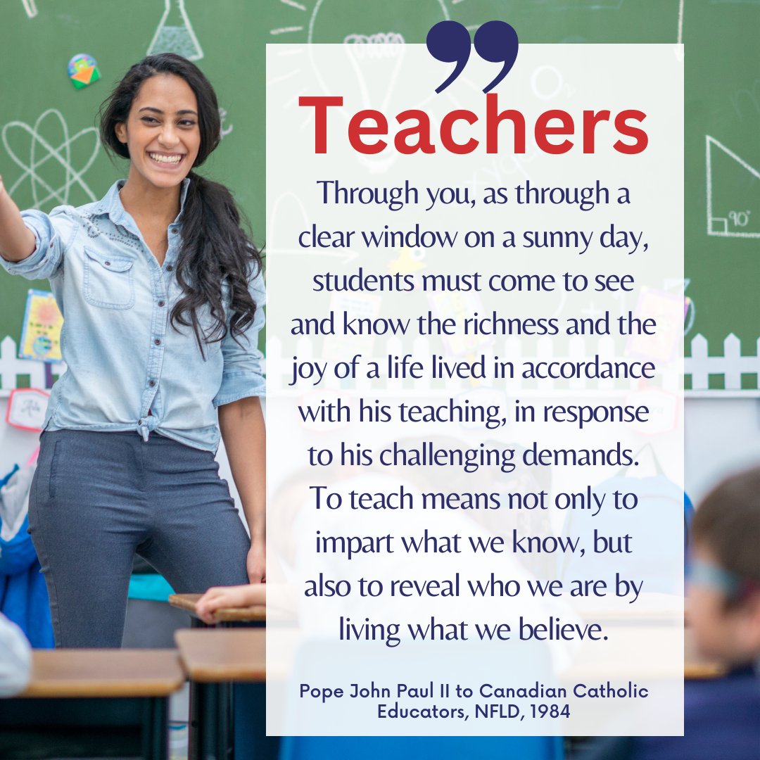 CCSTAconnect's tweet photo. It’s not an easy task to “love as Christ loves” - and yet these incredible men and women are rising to the challenge each and every day throughout our school year. To our dear, irreplaceable teachers: THANK YOU! #CathEd https://t.co/bhbXgIbx9U
