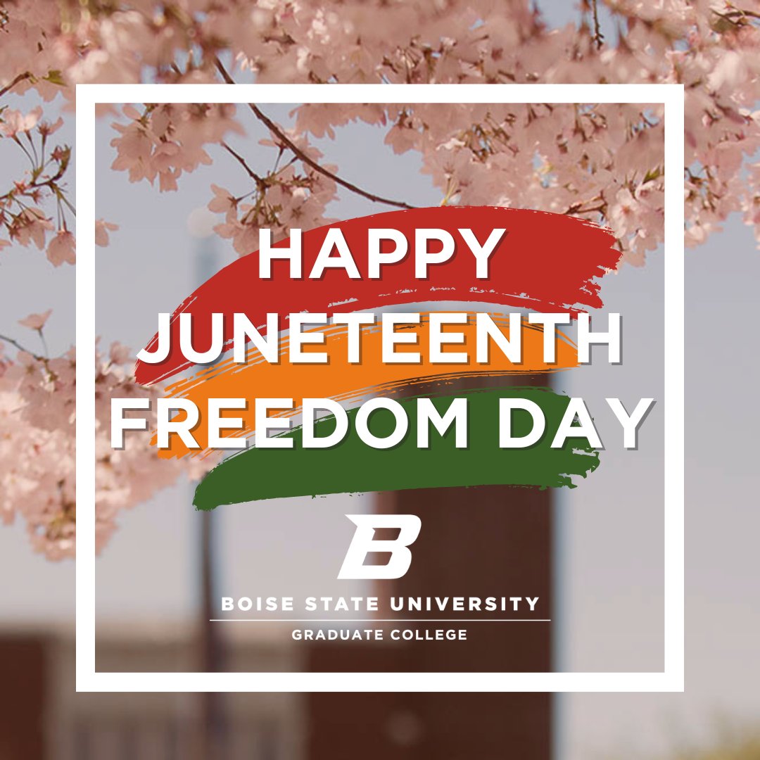 Happy #Juneteenth! 

Today, we celebrate freedom and strive for equality and justice for all. Let's come together to reflect, learn, and uplift the voices of the Black community.

🚨University offices are closed today but will reopen tomorrow.