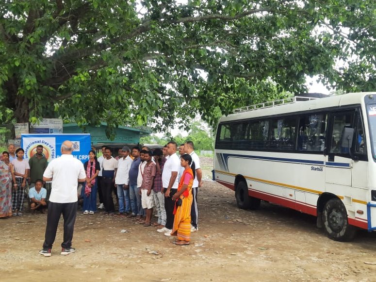 This Unit conducted Yoga at bus stand of Uriamghat on 19/06/23