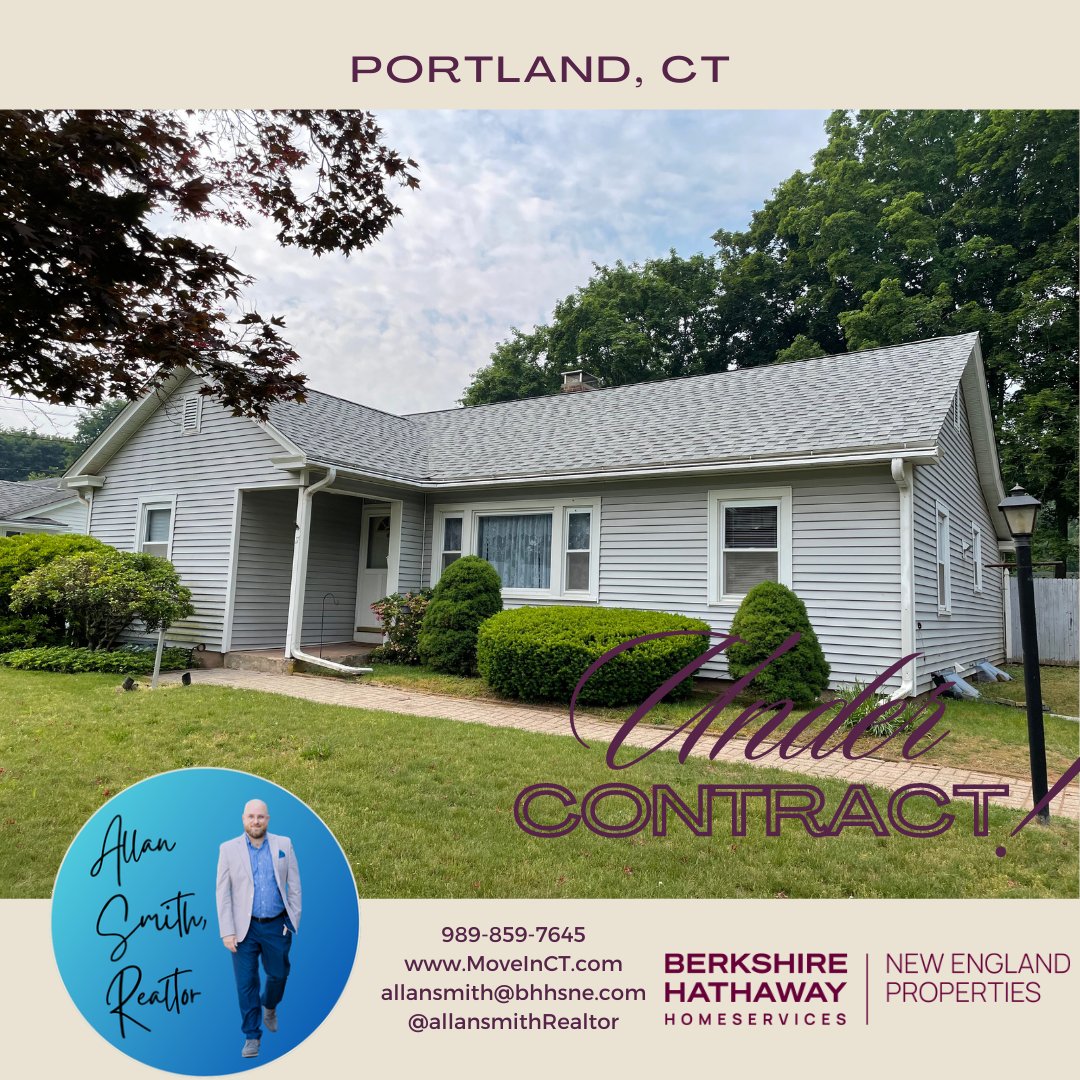 🏆 Congrats to more clients & friends for getting their offer accepted for this beautiful home in Portland! We saw a lot of houses, and lost out on a few, but they kept the pedal to the floor and persisted.... allansmith@bhhsne.com
💻MoveInCT.com
#BHHSNEProperties