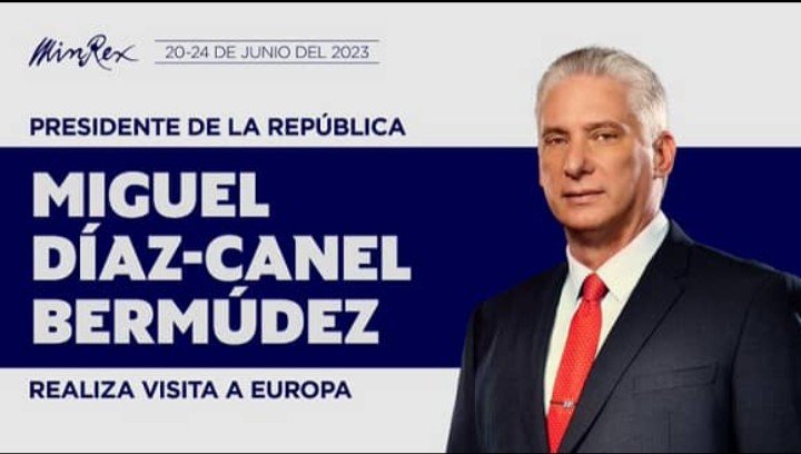 Deseamos éxitos a <a href="/DiazCanelB/">Miguel Díaz-Canel Bermúdez</a> durante su visita a varios países europeos y en su participación en calidad de Presidente del Grupo de los 77 + China en la “Cumbre para un nuevo Pacto Financiero Mundial”. #Cuba #CubaEsAmor
