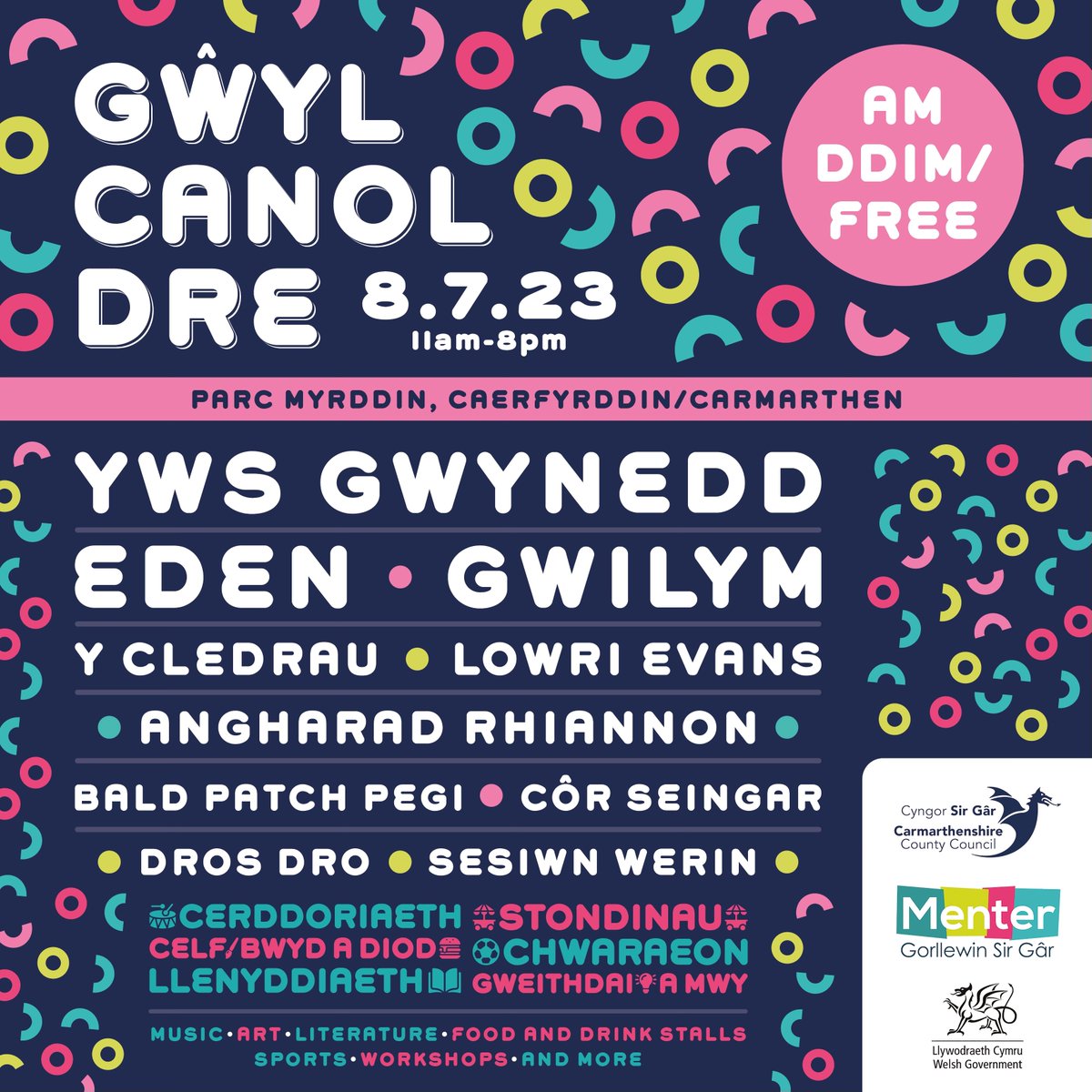 🎸 GŴYL CANOL DRE 🎸

📍 - Parc Myrddin, Caerfyrddin
🗓️ - 08/07/2023
⏰ - 13:15