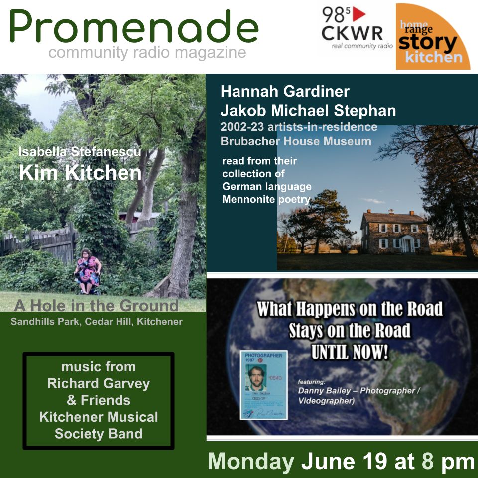 MarinusdeGroot's tweet image. Our radio magazine for this week. TONIGHT and every Monday at 8 pm. Over the air via 98.5 CKWR | stream via ckwr.com | Rogers Cable 94. Past issues: anchor.fm/homerange