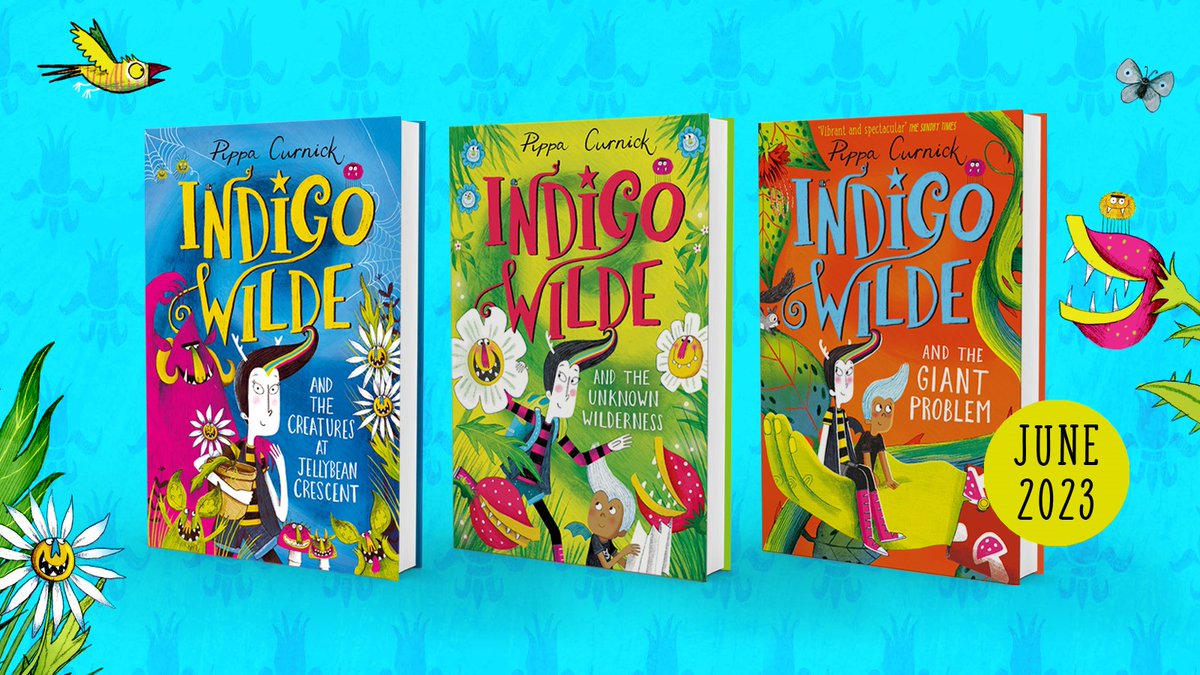 To celebrate the publication of Indigo Wilde and the Giant Problem later this week, we're giving away a copy of Book 1 and Book 2! Simply retweet and follow us and @PippaCurnick! Enter a world of magical mayhem. For age 6+. T&Cs apply: hachette.co.uk/wp-content/upl…