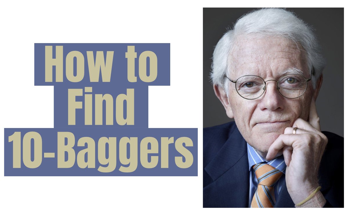 Peter Lynch’s specialty was hunting for 10-Baggers.

Stocks that return 10x your initial investment.

His strategy to find such businesses with that potential differed a lot from his peers.

Here's the 4-Step approach Lynch used👇