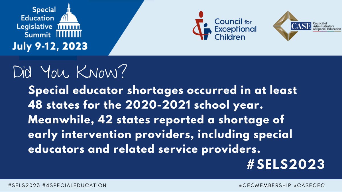 This is why I am joining my colleagues from across the US at the <a href="/casecec/">CASE</a> and <a href="/CECMembership/">Council for Exceptional Children</a> #SELS2023 Legislative Summit in July to share this message and advocate for systems and policy changes. <a href="/ICASEIndiana/">ICASE</a>