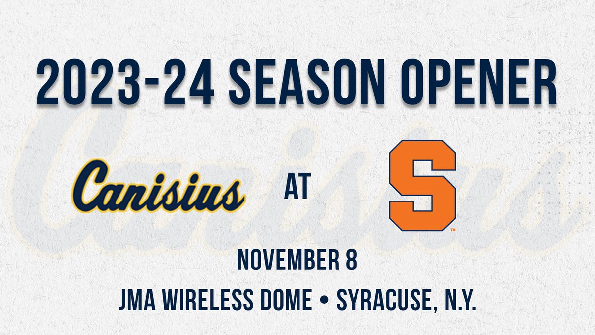 The #Griffs will open the 120th season in program history Nov. 8 at Syracuse.

The game at the WMA Wireless Dome will be the first between the teams since 2012-13.

📰 bit.ly/CCMBB_061923

#MAACHoops