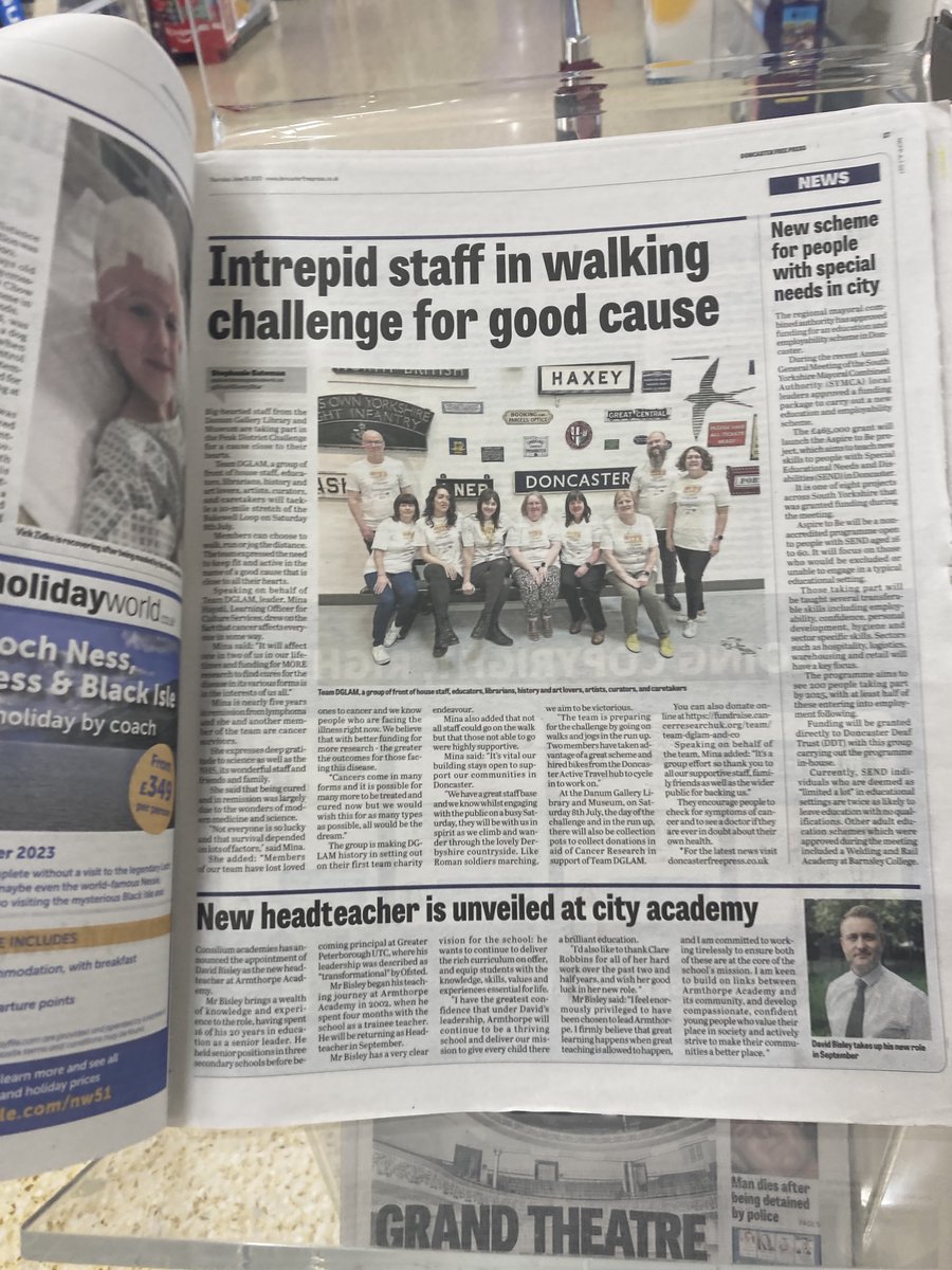 DanumGLAM's tweet photo. Team DGLAM will be doing the Peak District Challenge on 8 July, in aid of @CR_UK 

To support them visit the Danum, or make a donation online.
https://t.co/r1iCm5fMkU

#DoncasterIsGreat https://t.co/vJbChYz99o