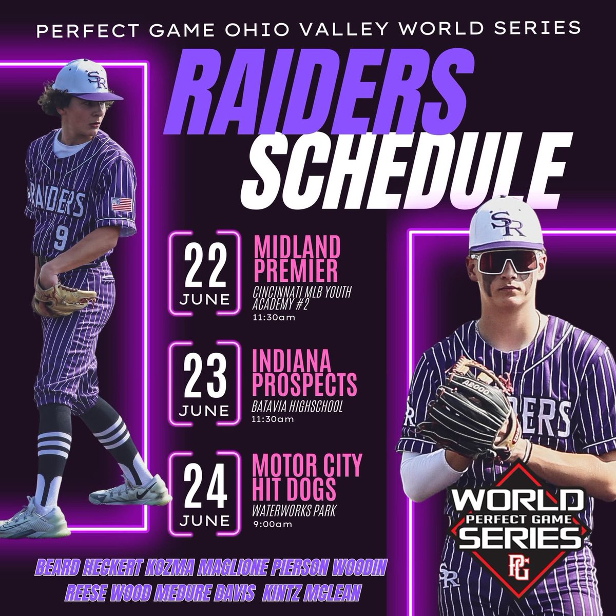 Looking forward to all the great competition!!🔥🔥                         ⁦@PG_OhioValley⁩ ⁦@PG_Tourney⁩ ⁦@PG_Scouting⁩ ⁦@PerfectGameUSA⁩ ⁦@JGatesPG⁩